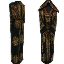 Luxury Women Chiffon Stones Work Abaya
