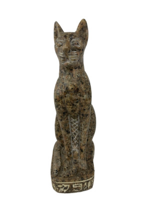 ANCIENT EGYPTIAN PHARAONIC STONE Egypt Snack Goddess Bast Bastet Cat Protect