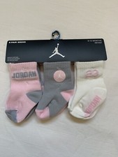 Nike Jordan Jumpman 6 Pair Infant Baby Socks Size 6-12 MOS MJ0014-A9Y FREE SHP