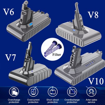 For Dyson Battery V6/V7/V8/V10 Animal Motorhead SV10 Lithium Battery NEW