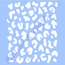 CHEETAH STENCIL LEOPARD STENCILS ANIMAL PRINTS SAFARI TEMPLATE CRAFT NEW 5" X 6"