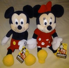 NEW Kohls Cares Kids Set of 2 MICKEY MINNIE MOUSE 90 YEARS DISNEY PLUSH