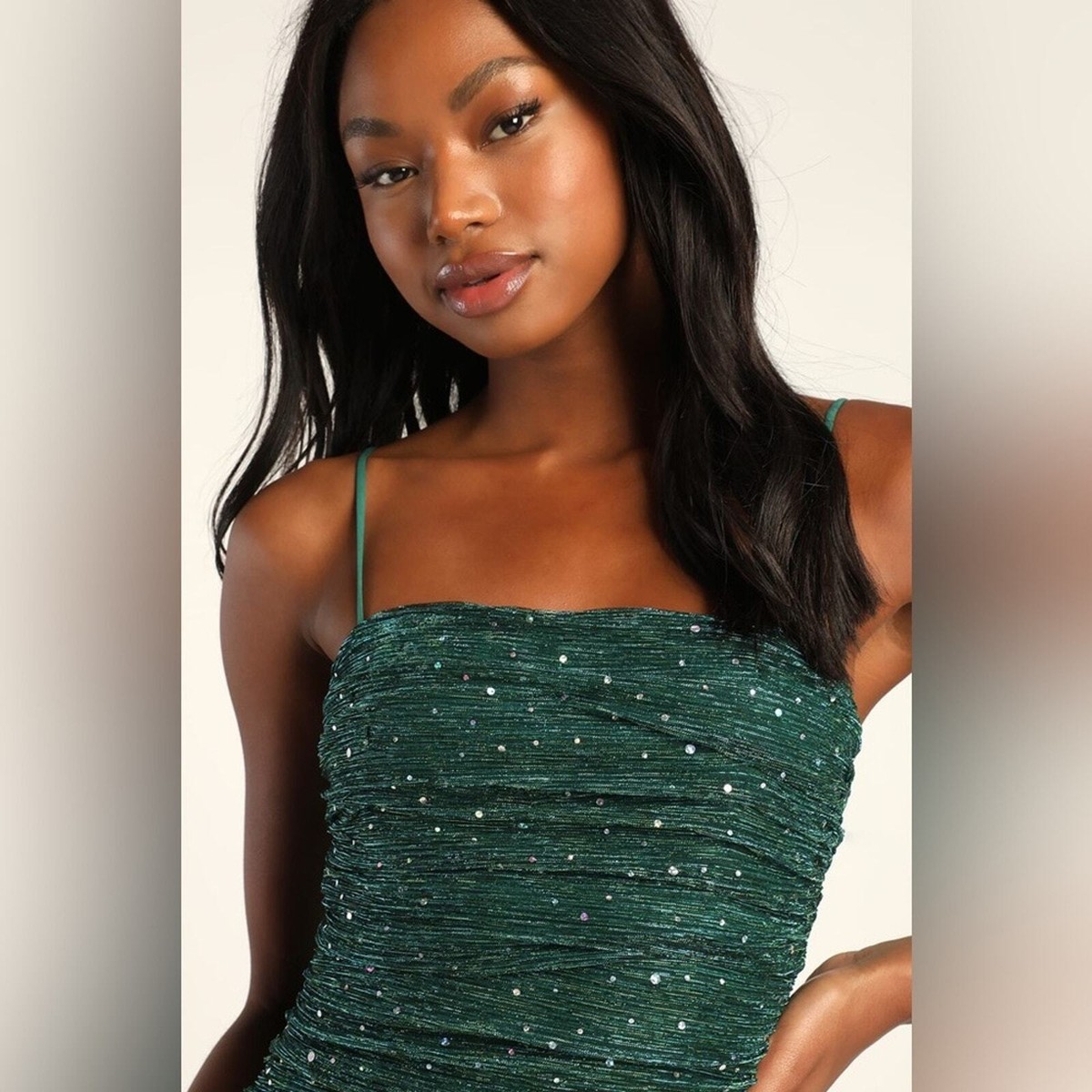 flirty vibes teal sparkly ruched bodycon mini dress Unforgettable Plunging Neckline Ruched Mini Dress Teal