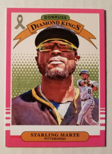 Starling Marte 2019 Panini Donruss Diamond Kings Pink 17/25 Pirates #24 A1
