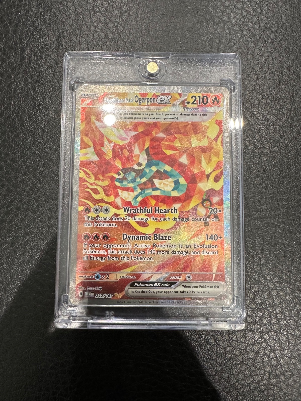 Hearthflame Mask Ogerpon ex 212/167 Sv06: Twilight Masquerade Holo