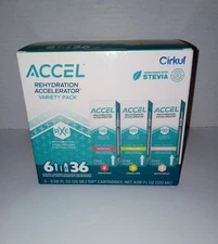 Cirkul Accel Flavor Cartridges 6 PACK Electrolytes 2xGfruit 2xLmnLime 2xWhtPeach