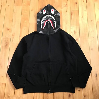 BAPE Aoyama Limited Shark Parker M Size shark full zip hoodie a  