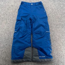 Columbia Artic Trip II Boys 100 Nylon Zip Pocket Adjustable Snow Pants XS