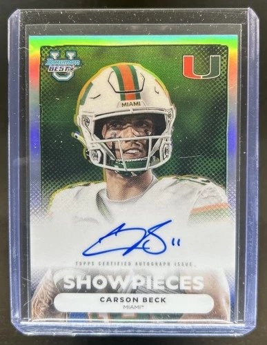 2025 Bowman Best University Carson Beck Showpieces Auto #BSA-CB