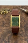 Rare Vintage Seiko Green Quartz Japan Men's Wrist Watch