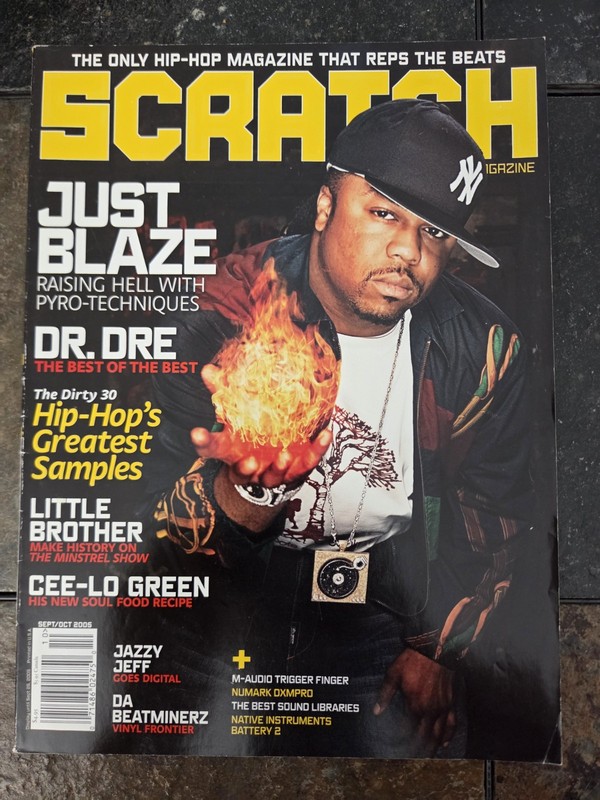 SCRATCH Magazine Sept/Oct 2005 Just Blaze cover w/ Dr Dre Cee-Lo Green Hip Hop