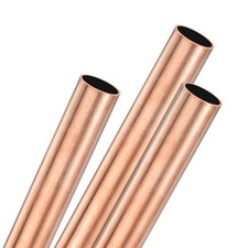 3er-Pack 250mm Kupfer Rundrohr, 16mm &Oslash;, f&uuml;r Bau/Maschinenbau/DIY