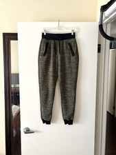 Women  s Gray Pull On Jogger Pants Sweats Sweatpants Fleece Lined Small