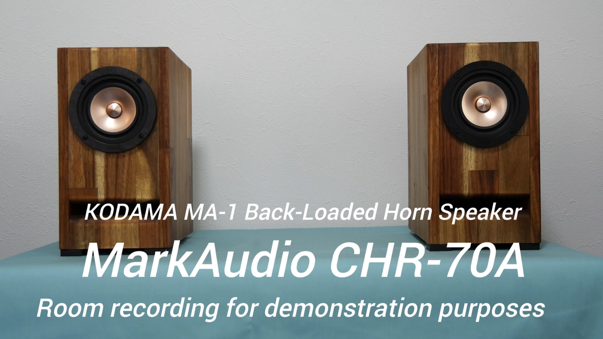 KODAMA MA-1 Back-Loaded Horn Speaker Pair MarkAudio CHR-70A Japan