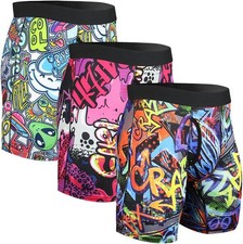 Mens Athletic Underwear Mens Boxer Briefs Long Leg Trunks Underwear No Fly men