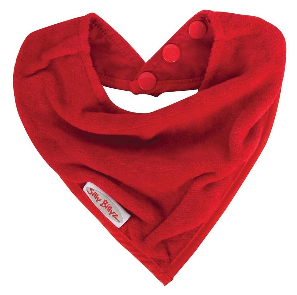 Silly Billyz Towel Bandana Bib (Red)