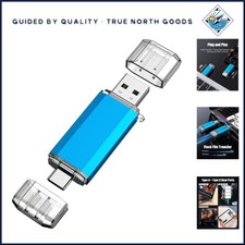 256GB USB C Flash Drive with Dual USB 3.0 Connector for Easy Data Transfer