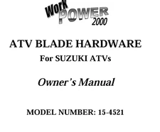 NOS Cycle Country 15-4521 Plow Mount Kit Suzuki LTF300 King Quad 4x4