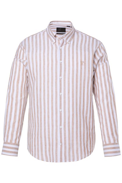 Herren Hemd JP 1880 Camel GrößE L, Langarm, Baumwolle, Casual Hemd-image