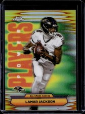2025 Topps Chrome Lamar Jackson Power Players Refractor #PP-1 Ravens