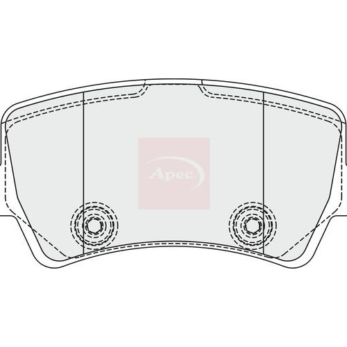 APEC Brake Pad Set, disc brake PAD1857
