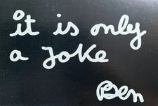 Ben Vautier, Ideas, Projects and Details of my Life announcement, 1975