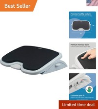 Luxurious Height & Angle Adjustable Memory Foam Footrest for Enhanced Comfort