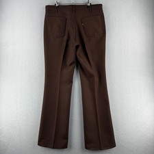 Vintage Levis Pants Mens Fits 35x31 Brown 517 Sta Prest Bootcut 80s Made in USA