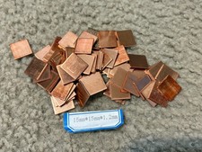 10pcs Thermal Pads 15x15mmx1.2mm Copper GPU Thermal Pads Copper Shim