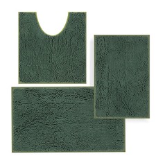 Bathroom Rugs Sets 3 Piece,Extra Soft and Absorbent Bath Rugs,Thick Chenille ...