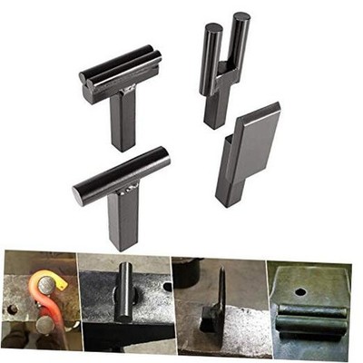 1 Inch Blacksmith Anvil Hardy Tool Set   Hot Cut, Creasing Tool Stake, Bottom 