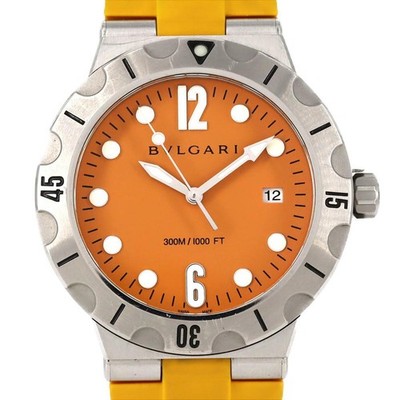 BVLGARI Diagono Scuba DP41SSD DP41C8SVSD Automatic Used Wrist watch