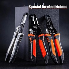 Multi-Functional Electrician Wire Stripper Crimper Cutting Pliers Tool for Cabli