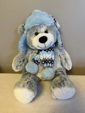 HUGFUN INTERNATIONAL WINTER BEAR STUFFED ANIMAL