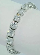 15Ct Round Cut Lab Created Diamond Tennis Bracelet 14K White Gold Plated
