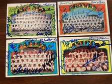 Atlanta Braves Signed 1972 Topps Team Card(10sig)Tom House,Darrell Evans etc