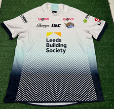 Leeds Rhinos ISC Rugby 2020 White Away Jersey T-Shirt | Mens Adult 2XL Jersey