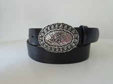 &hearts; umjuBELT silber G&uuml;rtelschnalle G&uuml;rtelschlie&szlig;e Buckle oval wechsel 6 x 8cm