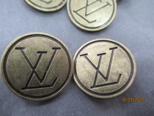 LV 5 BUTTONS 22MM  BRONZY, gold tone  METAL S...