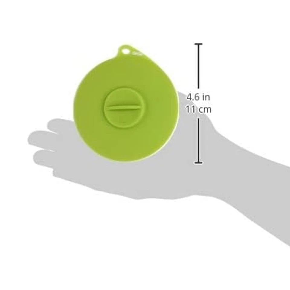 Tapa flexible de comida para mascotas Dexas Popware para mascotas, gris/verde Foto 4 de 4