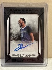ZIAIRE WILLIAMS 2021-22 PANINI BLACK SMOKE SHOW SIGNATURES AUTO /25