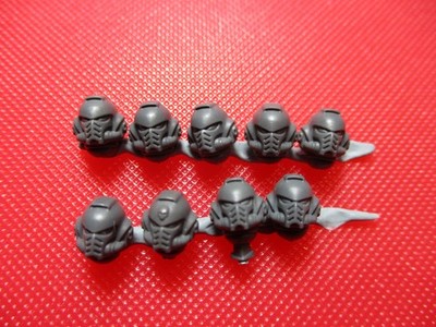 Warhammer 40k Space Marines Intercessors Helmköpfe x9 Teile Ersatzteile