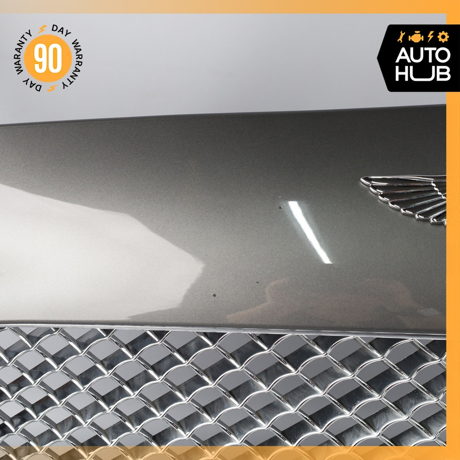Bentley Continental GTC GT Hood Radiator Grille Grill w/ Brackets Gray OEM 43k