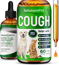 Kennel Cough Medicine for Dogs  Cats   2 Fl Oz, White with green elements