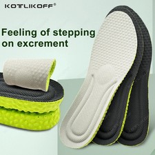 1Pairs Soft Memory Foam Deodorizing Running Insole Padded Thick Shock-Absorbi