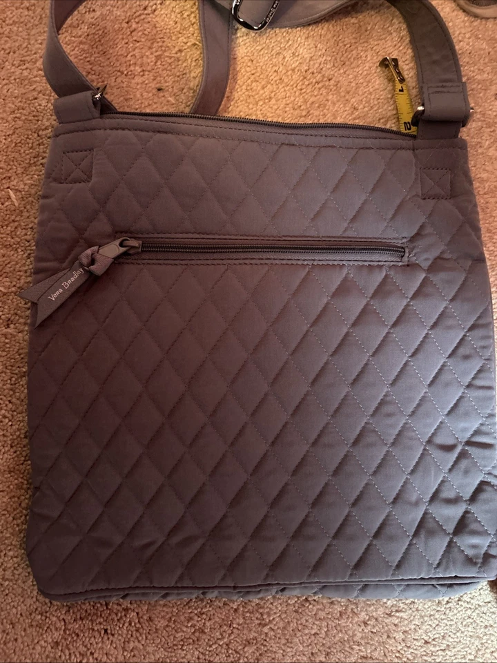 Bolso Bandolera Vera Bradley Microfibra Hipster Gris Carbono Nuevo con Etiquetas Foto 3 de 4