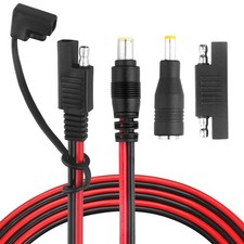 PAEKQ DC 8mm Male to SAE Connector Adapter 14AWG 6Ft Cable Wire Compatible wi...