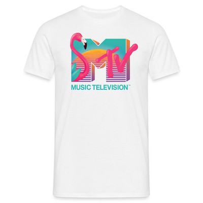 MTV Music Television Flamingo-Logo Männer T-Shirt