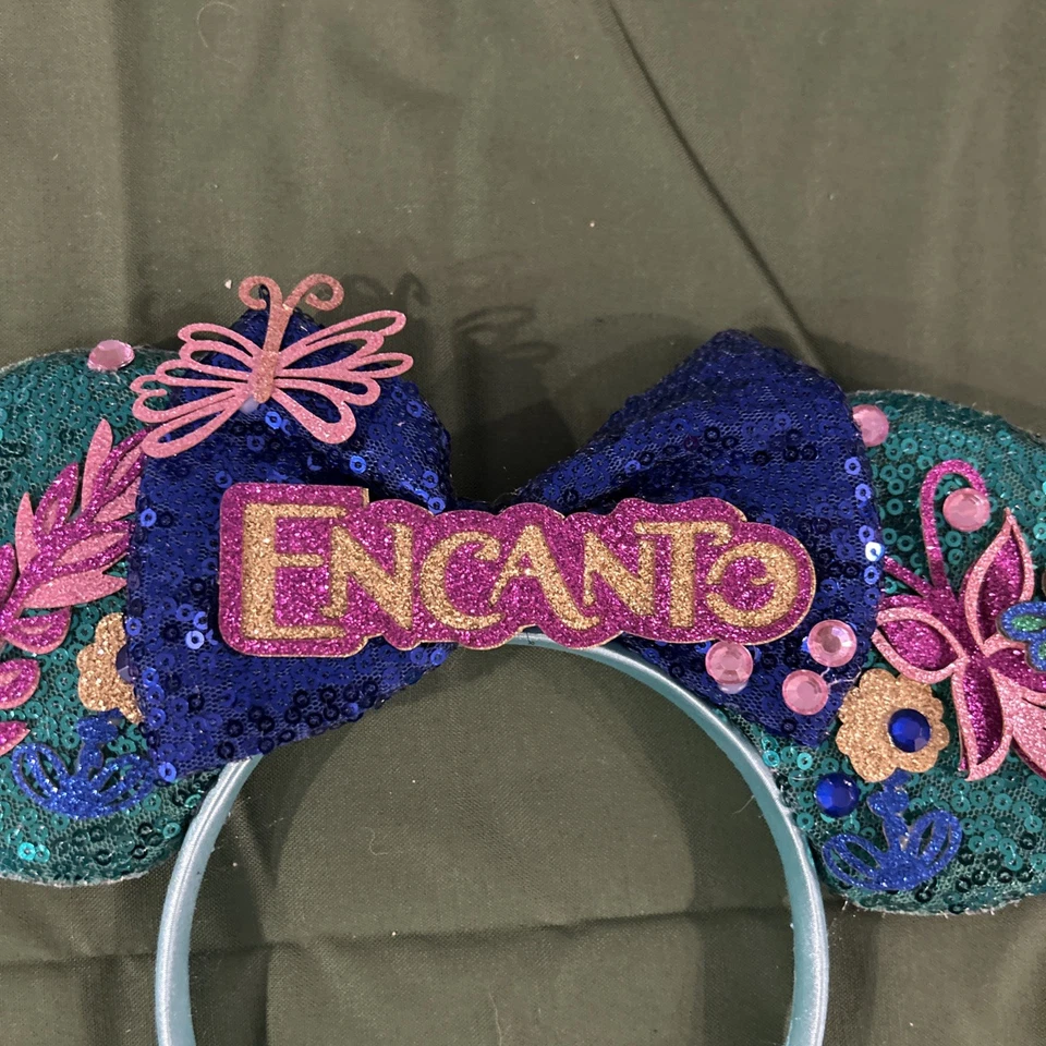 Orejas de Mickey Mouse del Parque Disney Estilos Encanto Arco G-VG Estado  Foto 4 de 4