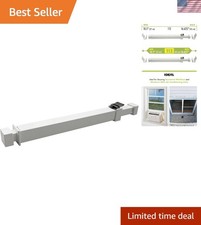 White Adjustable Window Security Bar with Anti-Lift Lock for Ultimate Protection